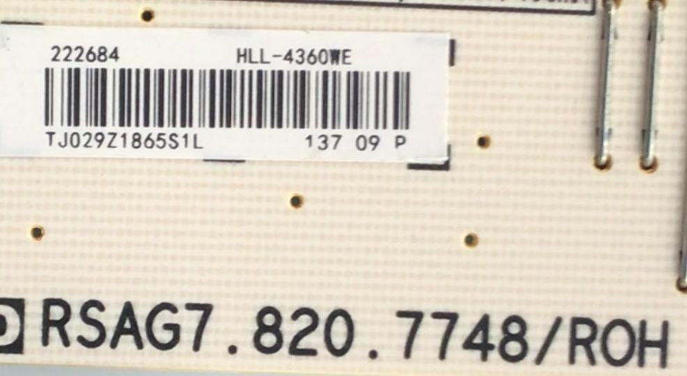 KIT DE TARJETAS PARA TV HISENSE / MAIN 232510 / RSAG7.820.8252/ROH / FUENTE 222684 / RSAG7.820.7748/ROH / T-CON 55.43T10.C02 / 55T32-COF CTRL BD / PANEL HD426K3U51-T1\S0\GM\ROH / MODELO 43R6E - Imagen 2
